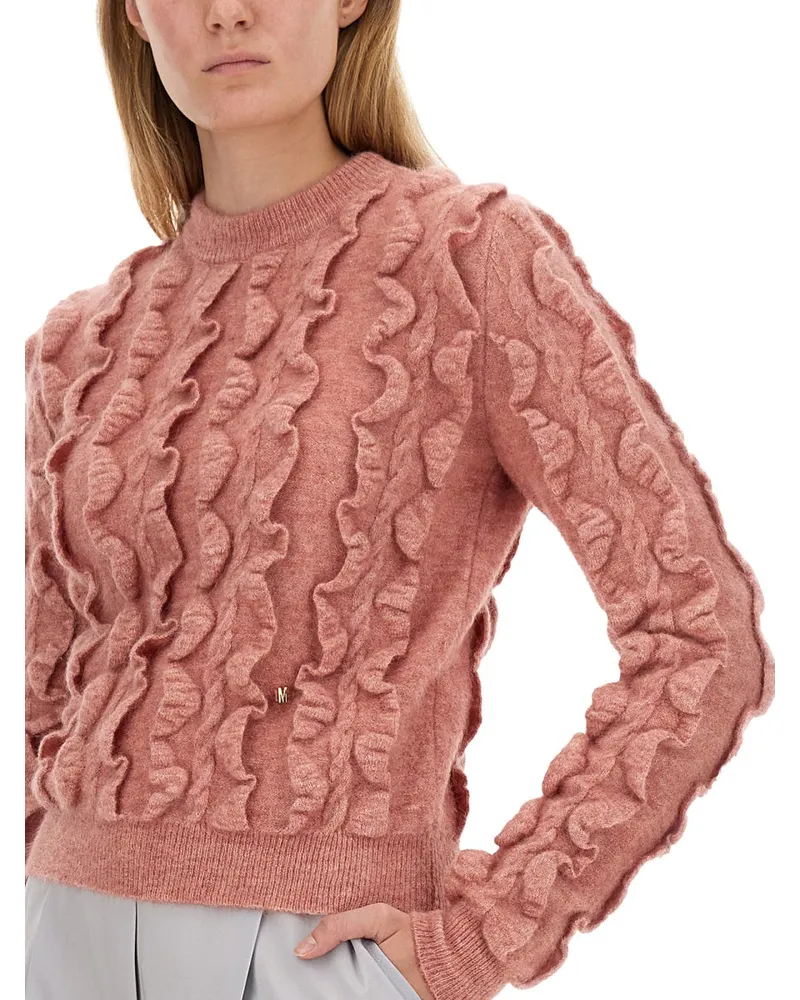 Moschino Virgin Wool Blend Sweater — Pink Pink