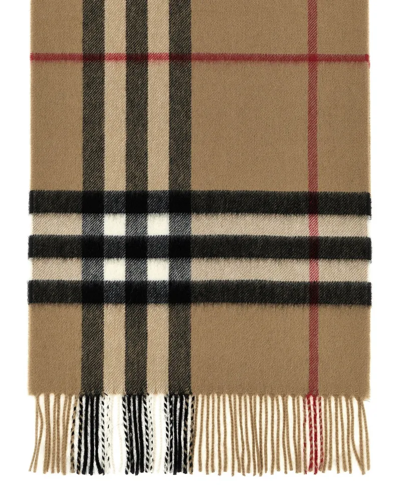 Burberry Burberry Check Cashmere Scarf — Beige Beige