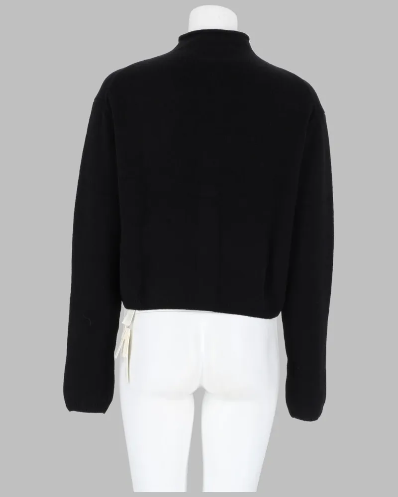 KHAITE Women's Cardigan Annora Black Wool And Cashmere Jumpers Sweater Black