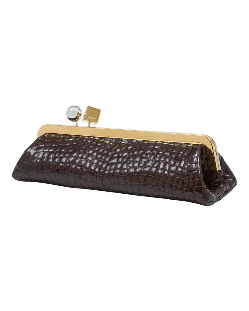 Jacquemus Women's La Pochette Salon -  Cotton Brown Goatskin Bags Shoulder-Hobo-Bags Brown
