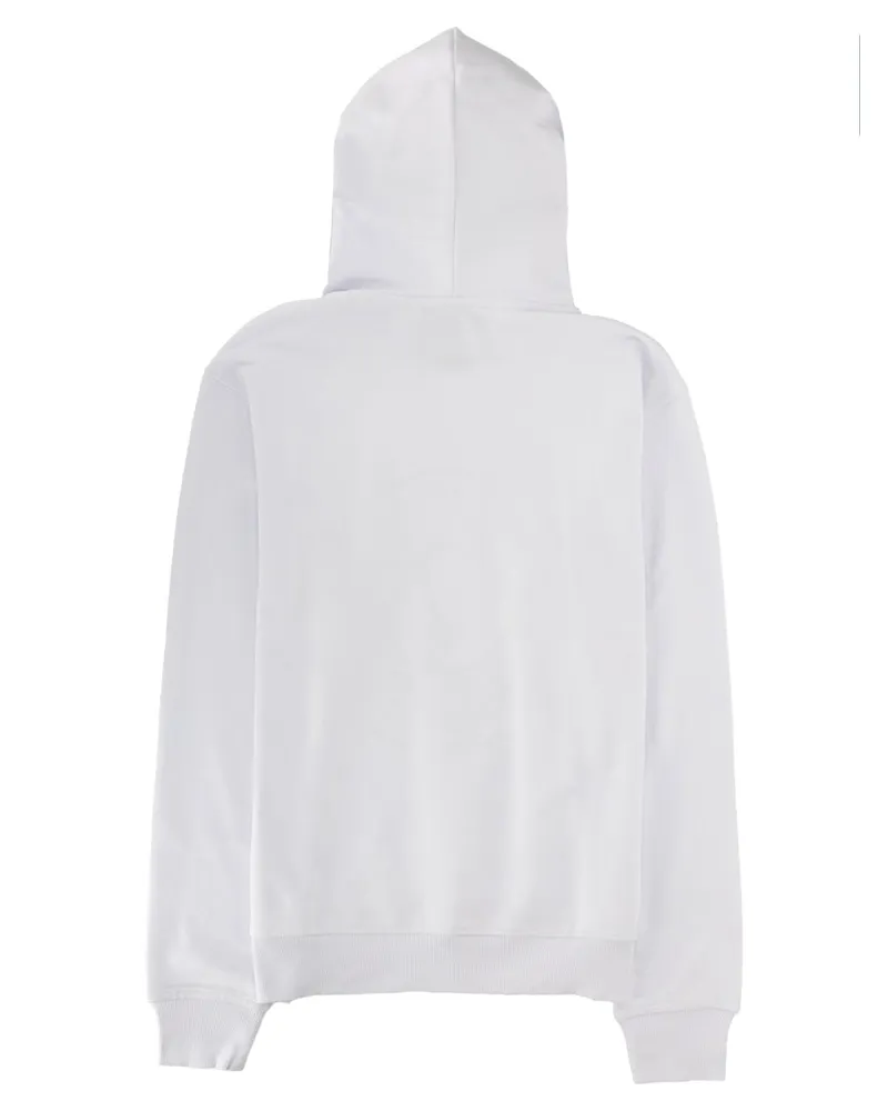 Versace Jeans Hooded Cotton Sweatshirt — White White