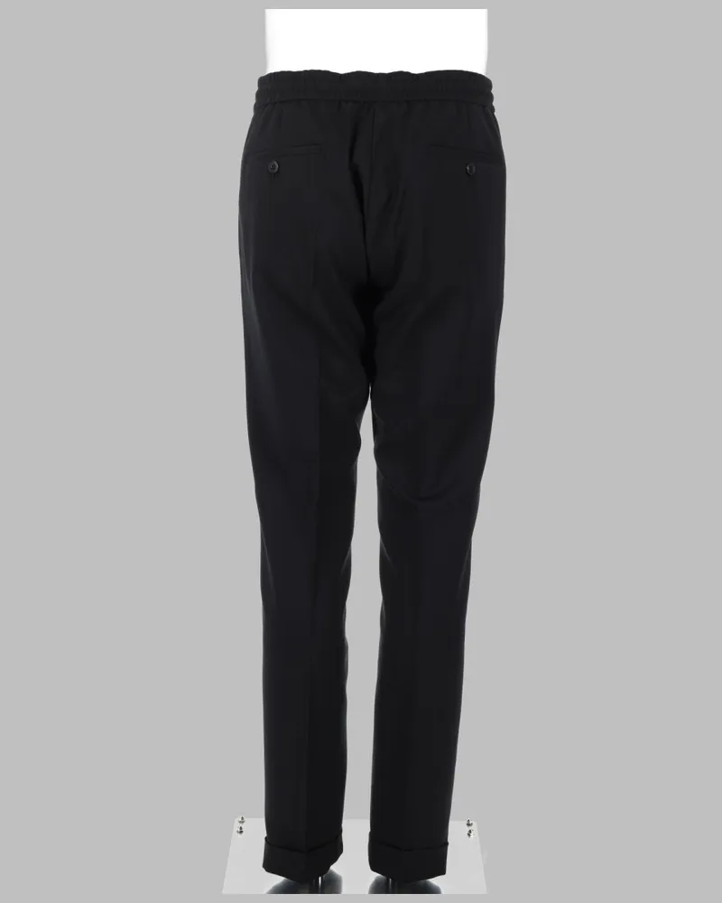 Paul Smith Wool Travel Trousers — Black Black