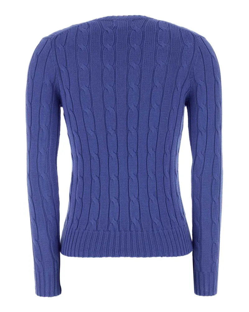 Ralph Lauren Women's Blue Cotton Sweater 504 Exterior: Maglieria Blue
