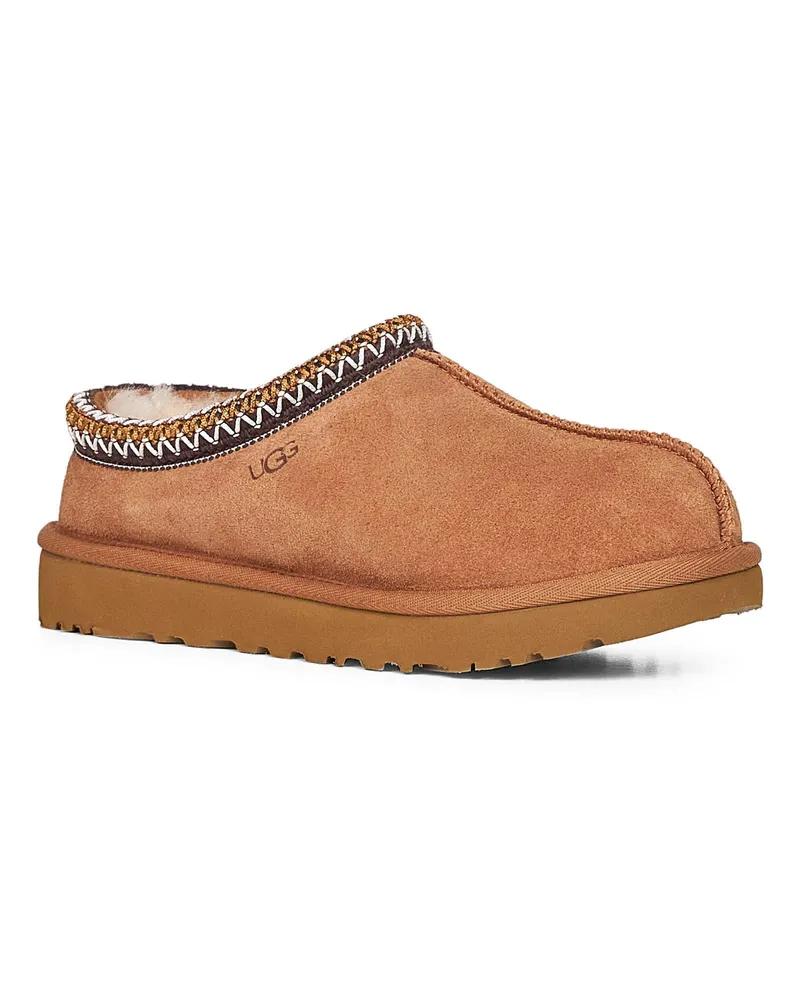 UGG Women's Mules Tasman Ii Beige Calf Leather Sandal Beige