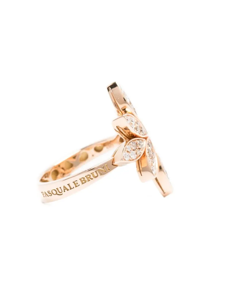 Pasquale Bruni 18kt Rose Gold Ghirlanda Diamonds Ring Ss26 W Rose