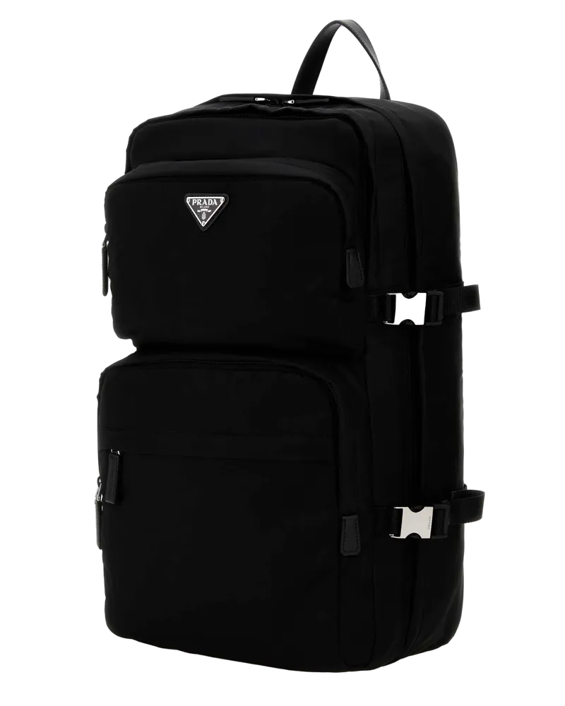 Prada Tessuto Re-Nylon Backpack — Black Black