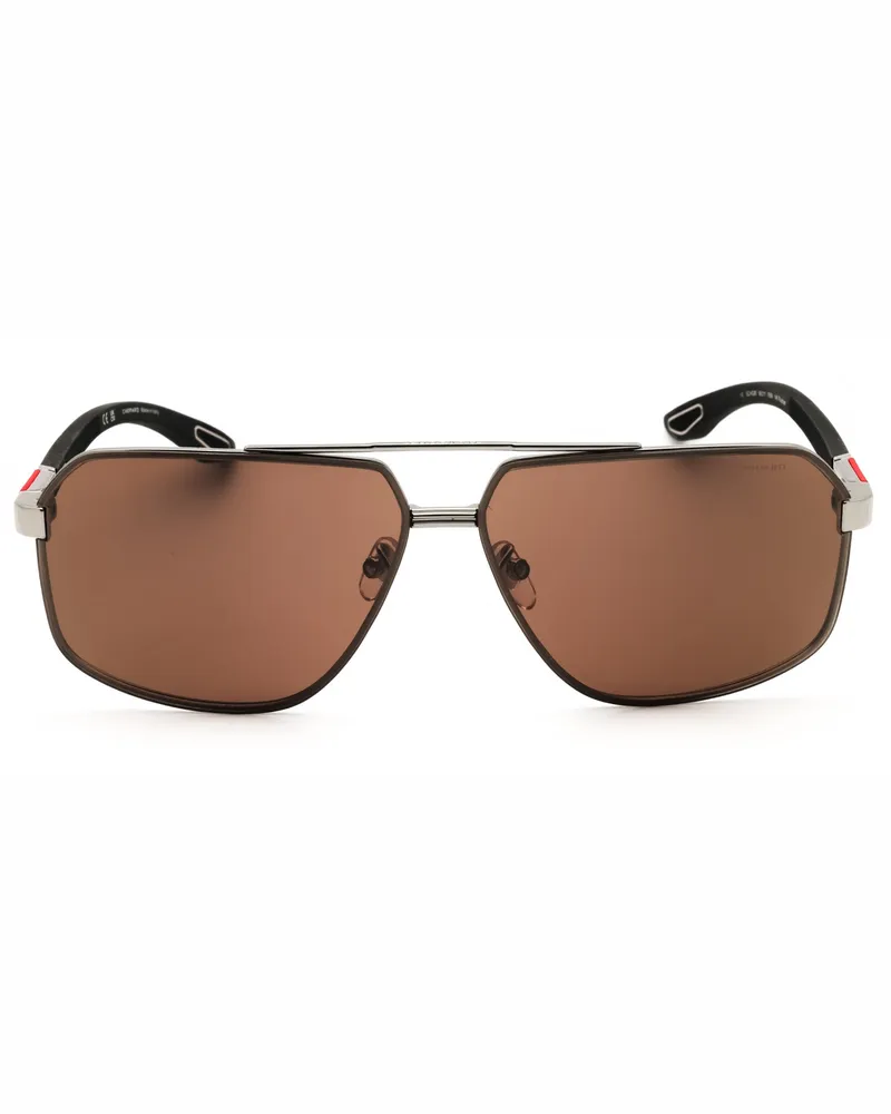 Chopard Men's Schg89 Sunglasses Gray Brown