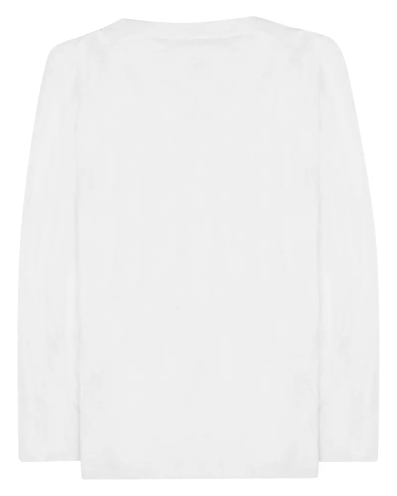P.A.R.O.S.H. Linen-Viscose Blend Jumper — White White