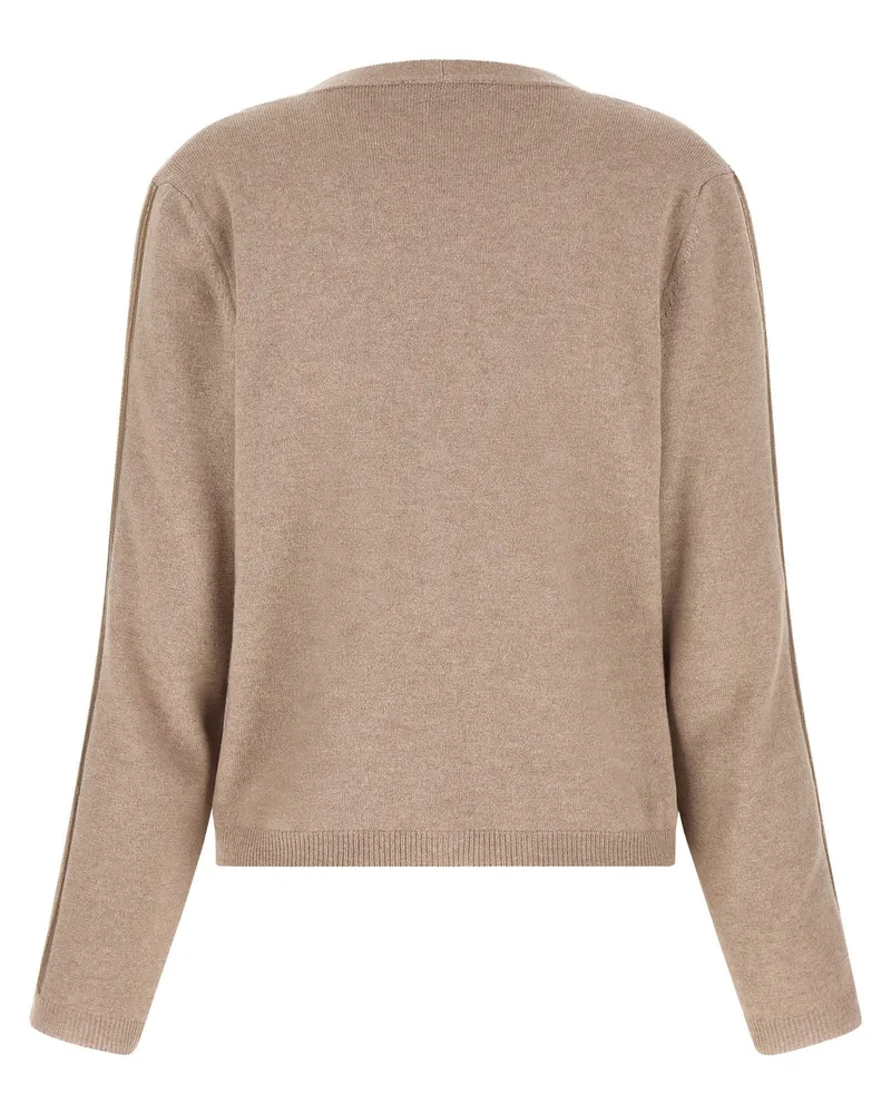 Fabiana Filippi Filo Diamante Cardigan — Beige Beige