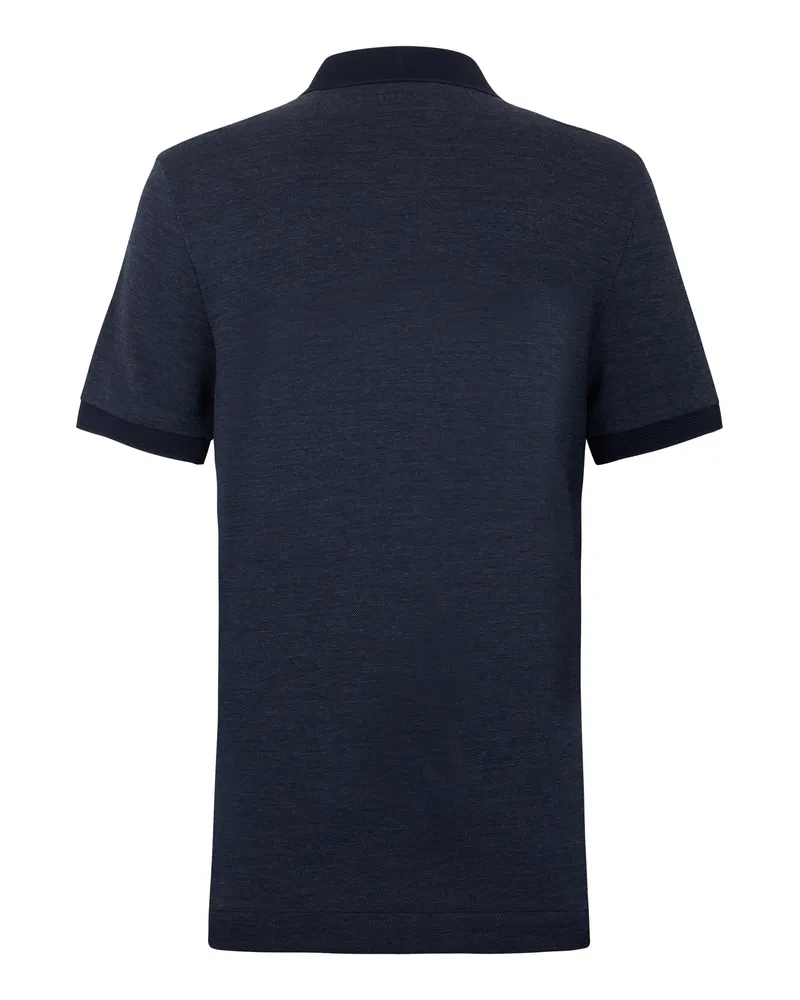 HUGO BOSS Men's Short-Sleeve Cotton Polo Blue Shirts T-shirts And Polos Navy