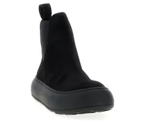 Women's Black Calfskin Chelsea Boots
