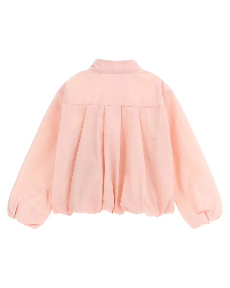 Moncler Wrinkled-Effect Technical Fabric Jacket — Pink Pink