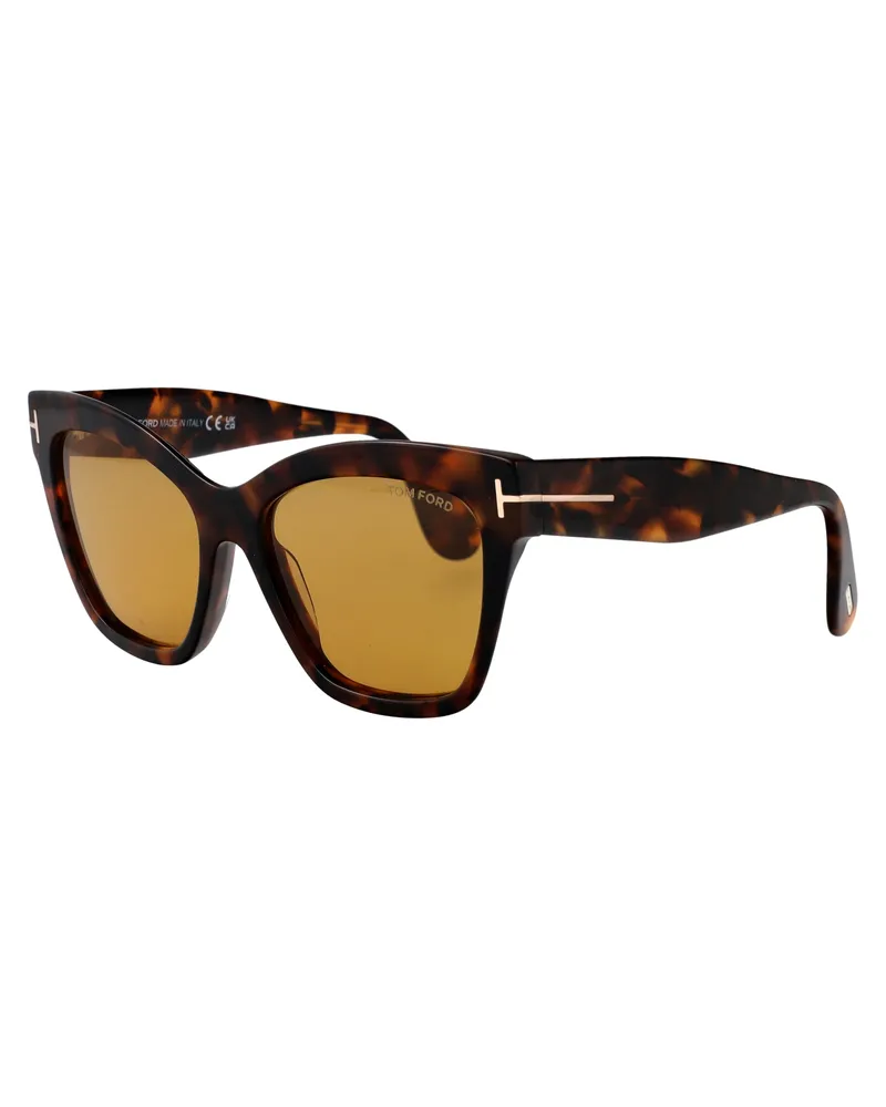 Tom Ford Women's Sunglasses Elvira Havana Acetate Brown