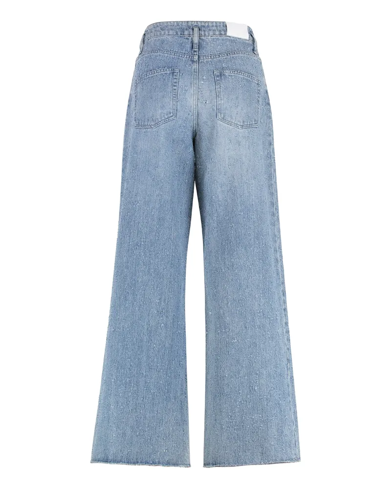 HALFBOY Women's Wide-Leg Jeans Denim Cotton Blue