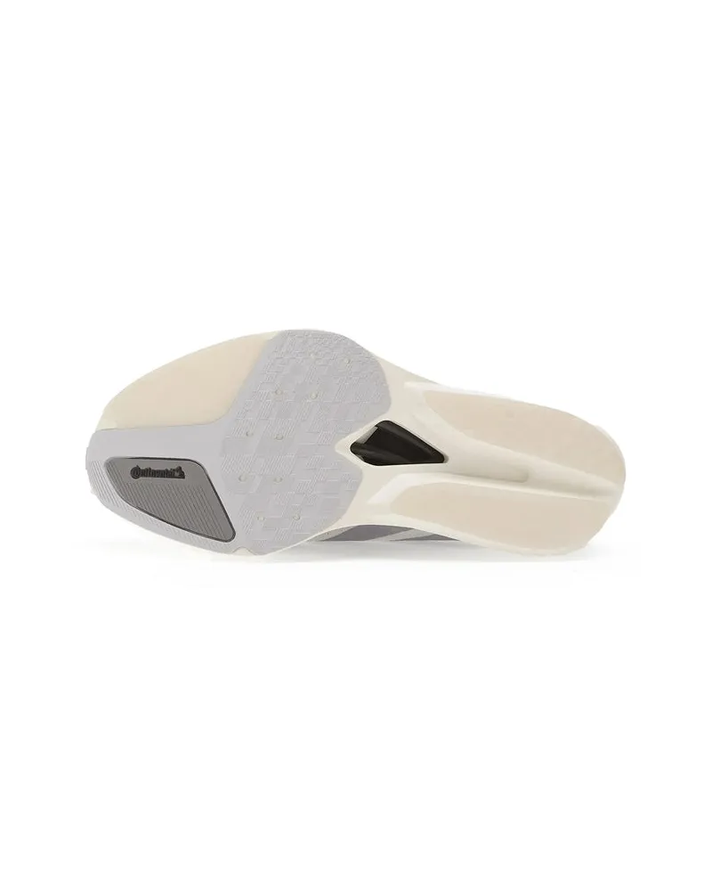 adidas Men's Adizero Prime X Strung Sneakers White Grey White-Grey Fabric Outer Trainers White/grey White