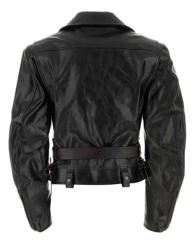 Saint Laurent Women's Petit Blouson Jacket Black Calf Black