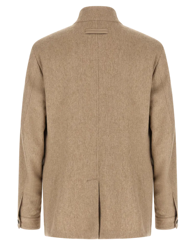 Ermenegildo Zegna Il Conte Jacket — Beige Beige