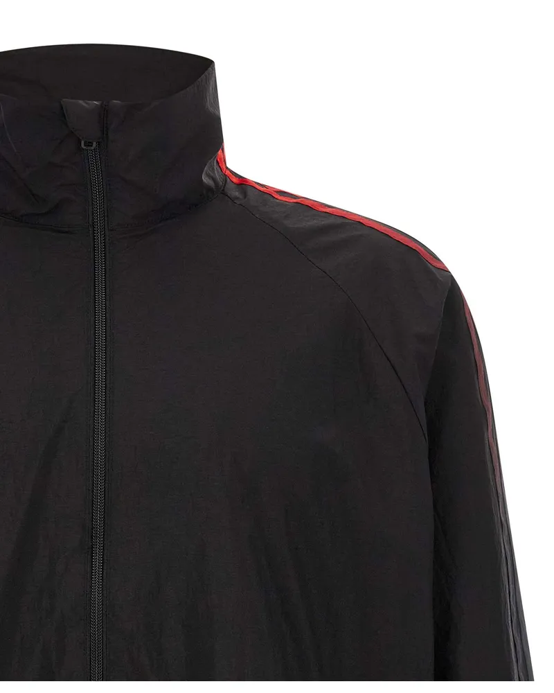 Y-3 Gradient Stripe Technical Taffeta Sweatshirt — Black Black