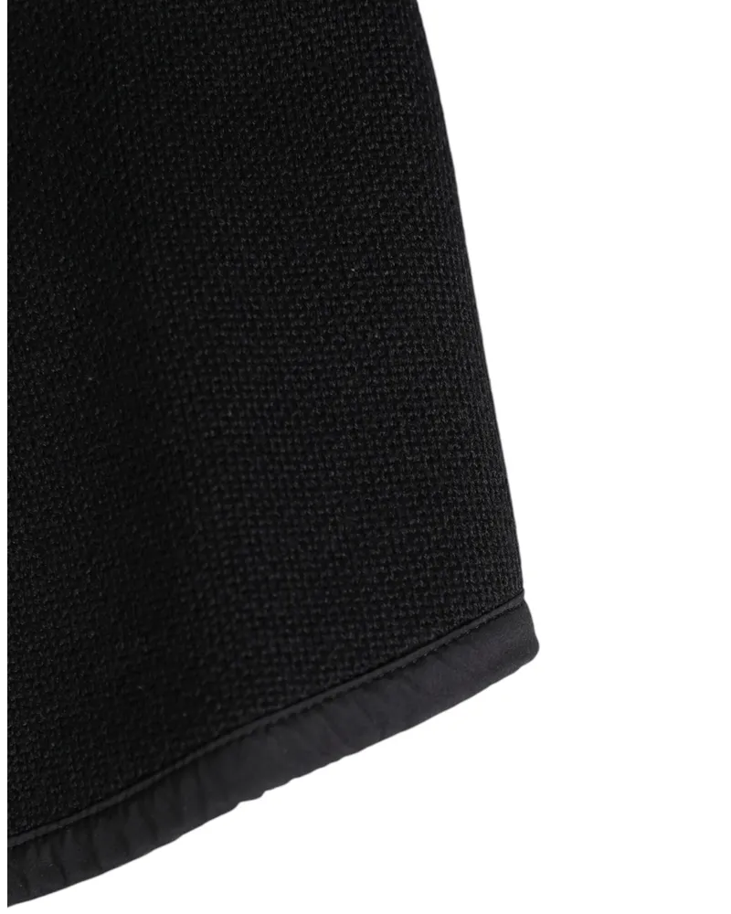 Dolce & Gabbana Black Lace Stole Knitted Dg Logo Men One Size Scarf 38+02+pa+pp+wo Black