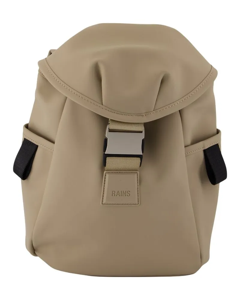 RAINS Unisex Valera Bucket Backpack Mini W3 -  Synthetic Beige Bags Backpacks Beige