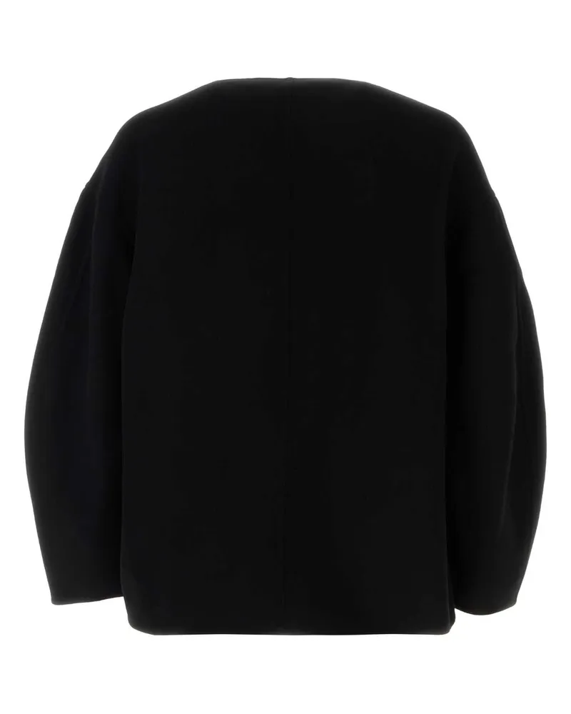 Jil Sander Men Black Wool Oversize Sweater Exterior: Virgin Maglieria Black