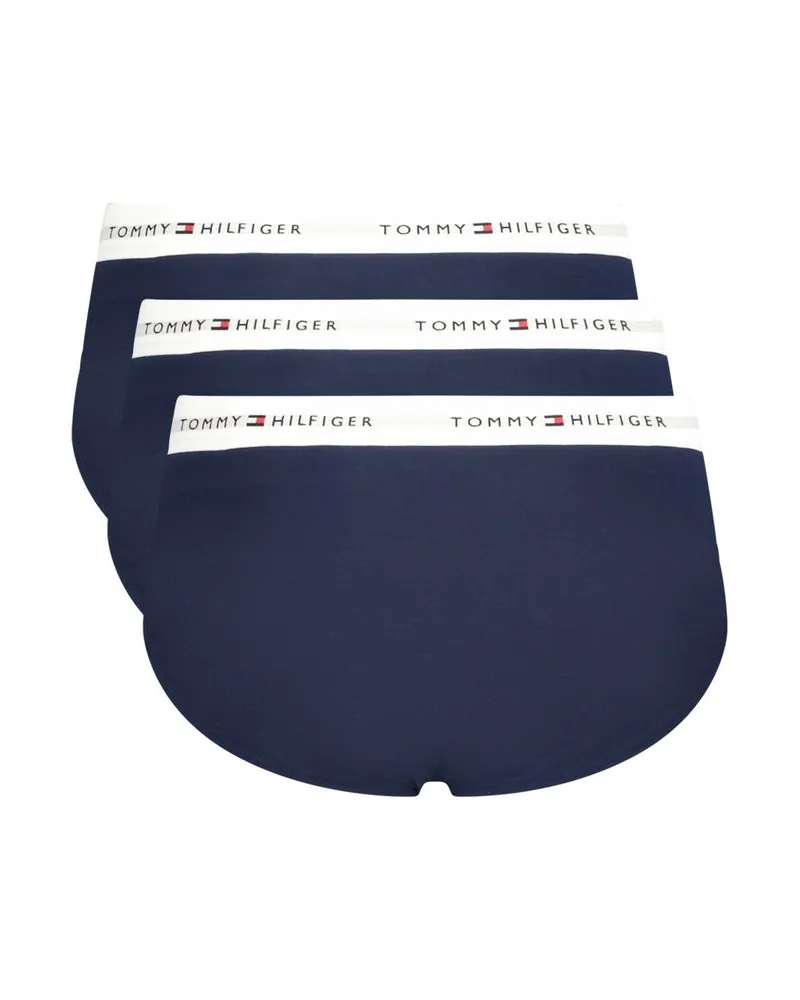Tommy Hilfiger Organic Cotton Tri-Pack Briefs — Black Black
