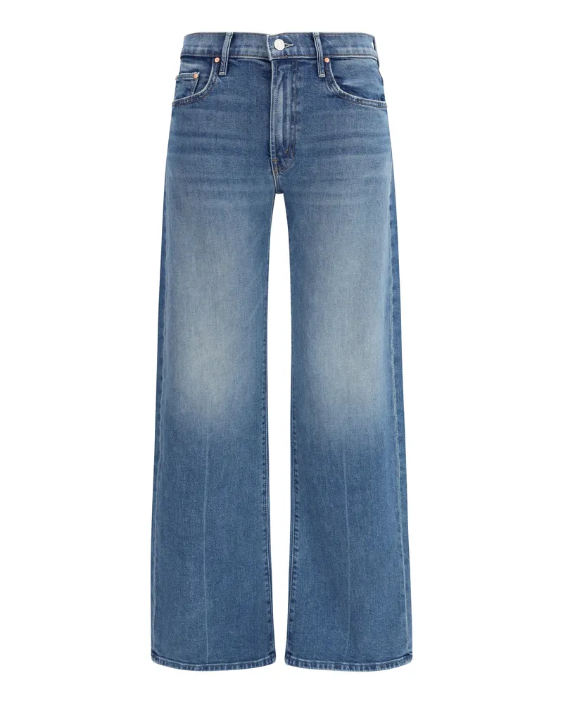 Mother Women's Jeans Lasso Sneak Light Blue Cotton Blue