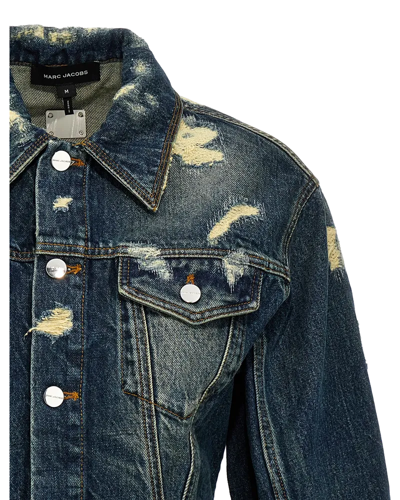 Marc Jacobs Rip and Repair Denim Jacket — Blue Blue