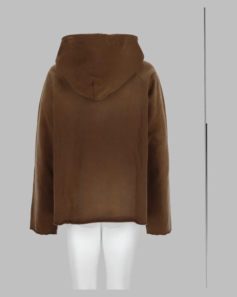 Amish Logo-Embroidered Cotton Sweatshirt — Brown Brown
