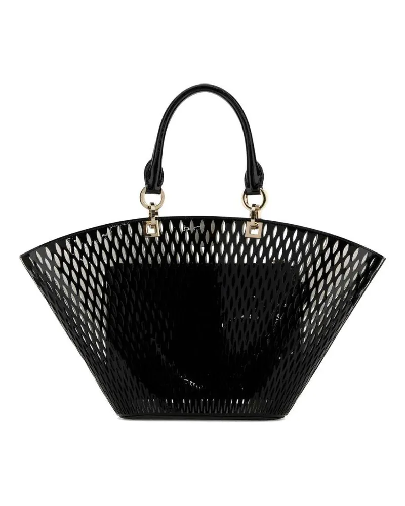 Tom Ford Women's Tote Panier Medium Black Calfskin Handbags Hand Bags Black