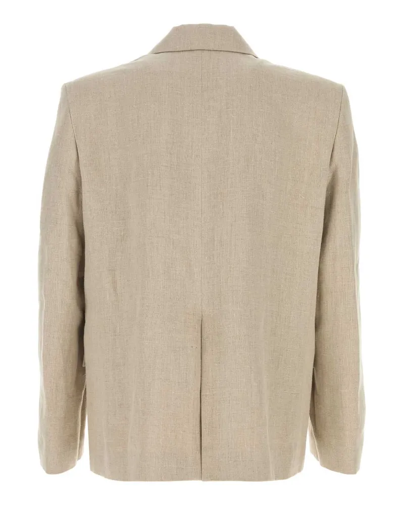 Séfr Men's Beige Linen Donovan Blazer Beiconlin Giacche E Gilet Jacket Beige