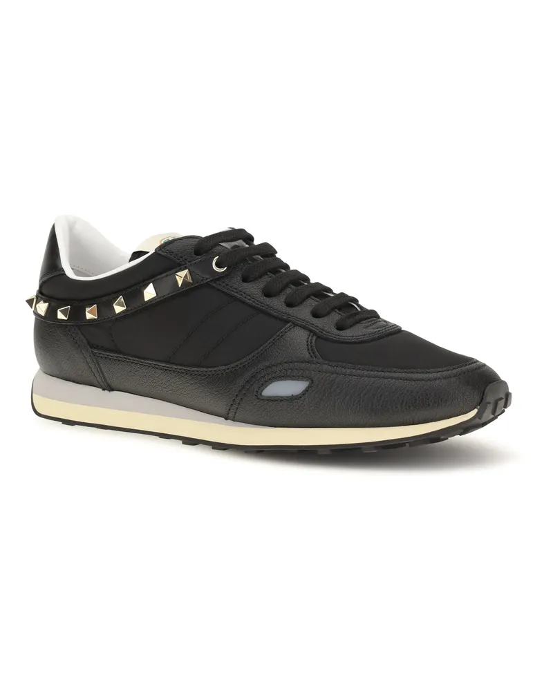 Valentino Garavani Stud Up Sneaker — Black Black