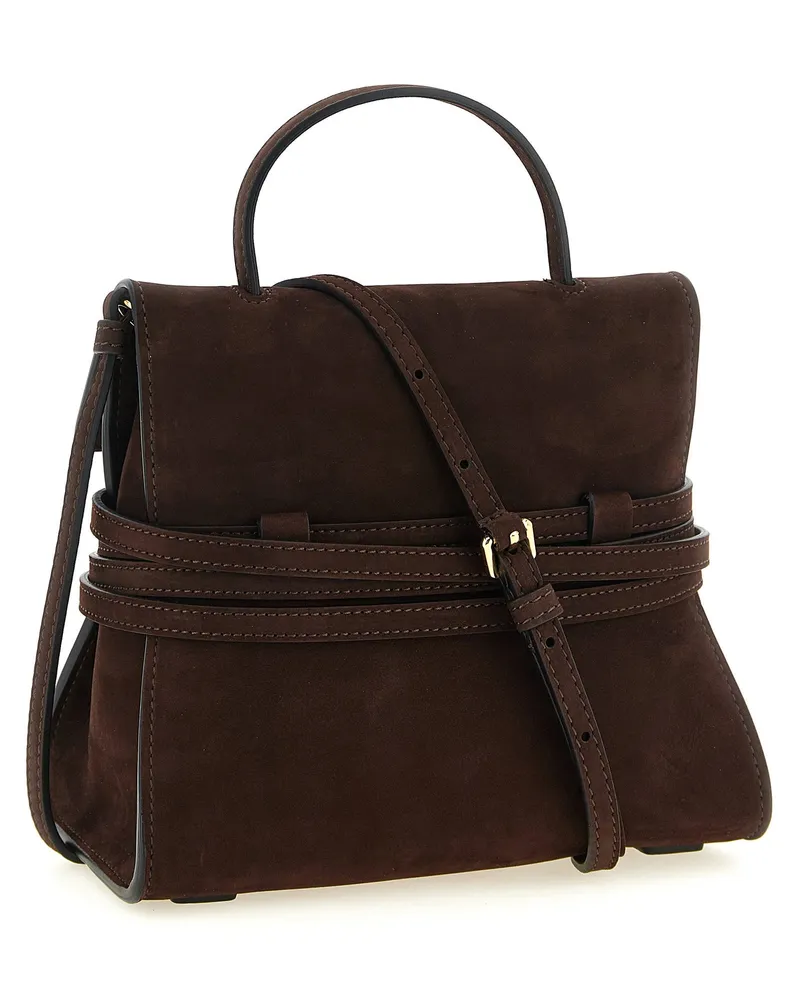 Moschino Milano Top Handle Bag — Brown Brown