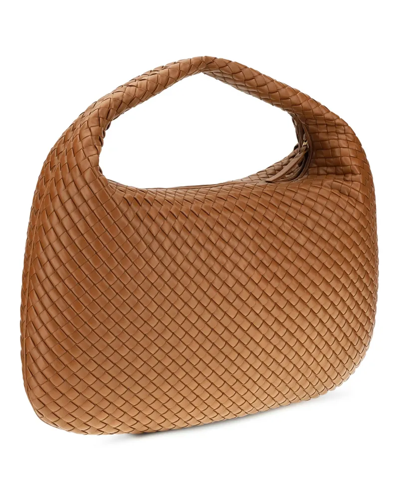 Bottega Veneta Women's Shoulder Bag Veneta Tannin-Muse Brass Calf Leather Brown