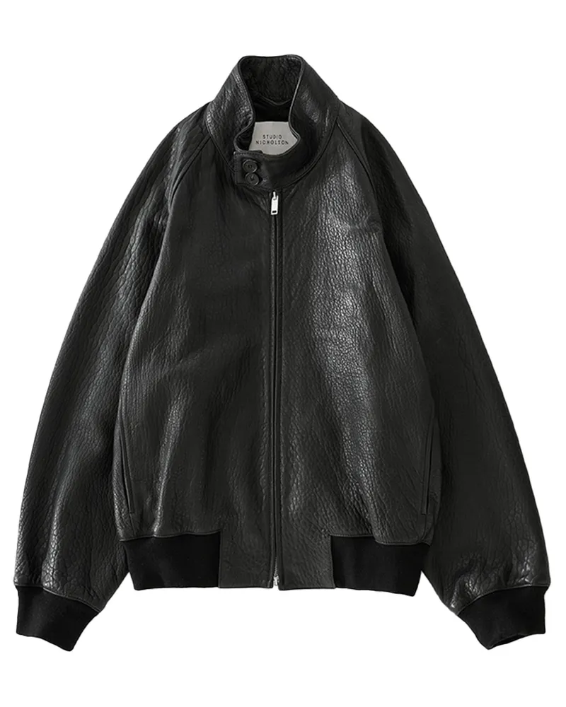 Studio Nicholson Sheepskin Leather Jacket — Black Black