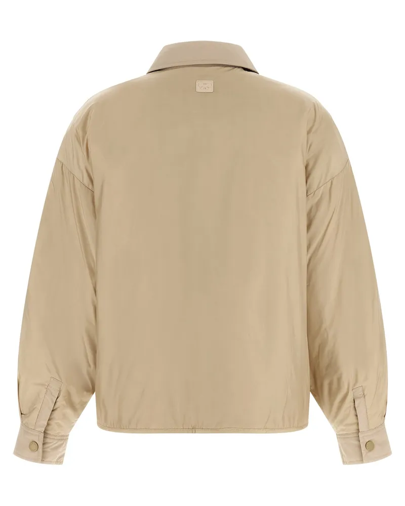 Max Mara Women's Beige Polyester Full-Length Jacket Clothing Beige