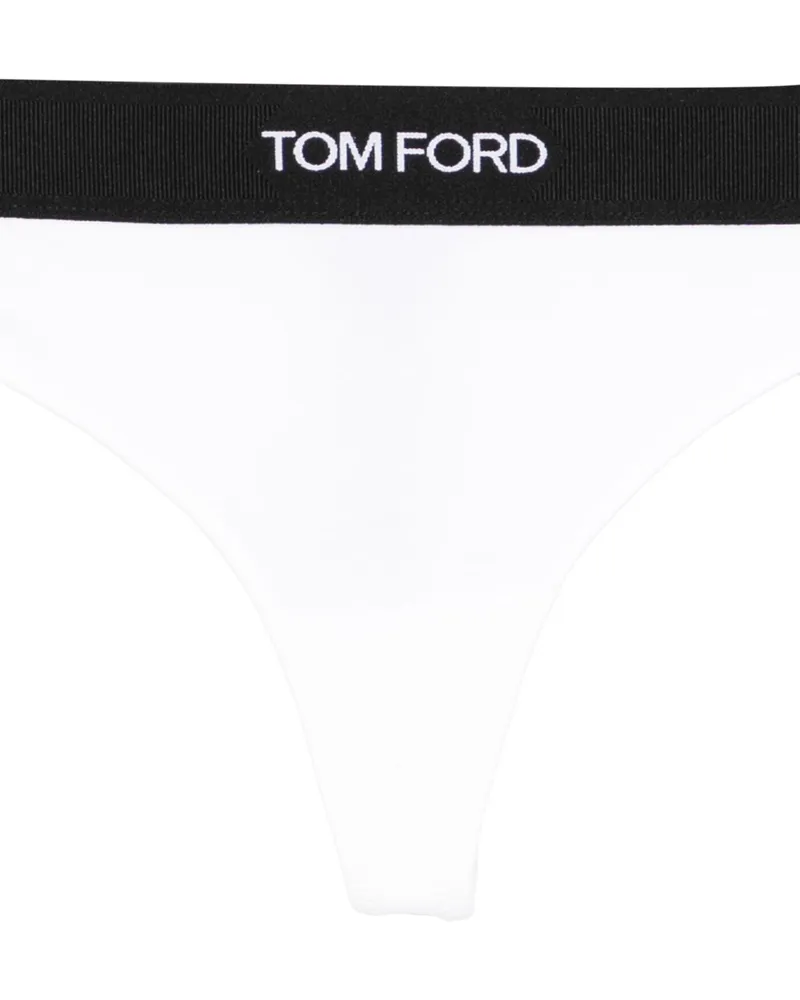 Tom Ford Logo-Embroidered Band Headband — Black Black