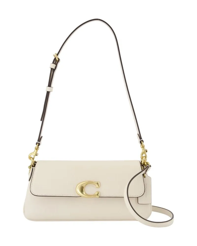 Coach Women's Jet Shoulder Bag -  Leather White Calfskin Shoulder-Hobo-Bags White