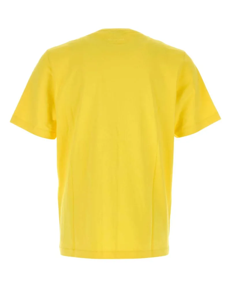 J.W.Anderson Men's Yellow Cotton T-Shirt Lemon Exterior Exterior: T-shirts And Polos Yellow