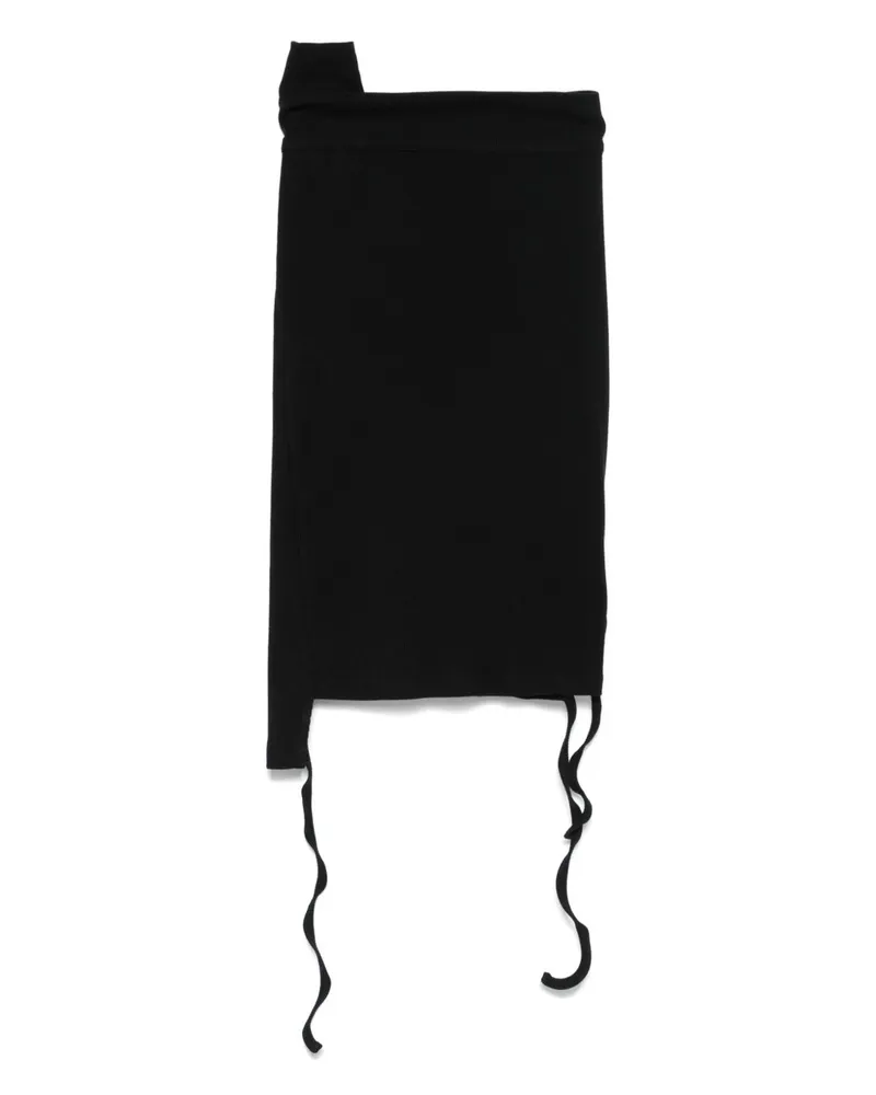 OTTOLINGER Ribbed Cotton Mini Skirt — Black Black