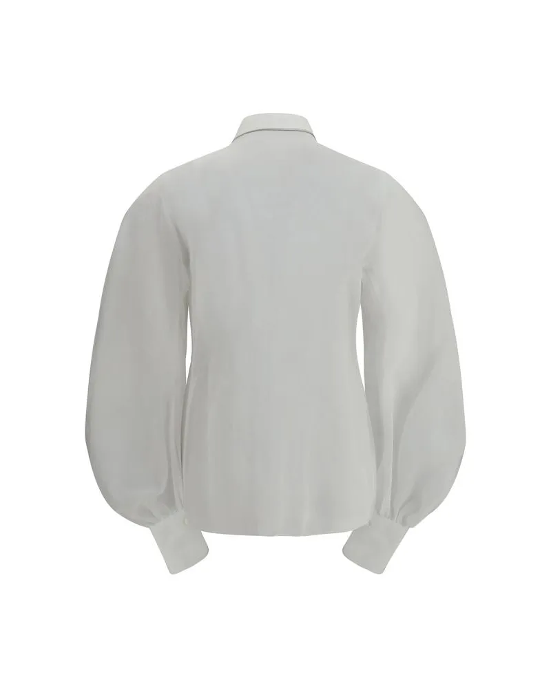 Brunello Cucinelli Women's White Cotton Blouse White