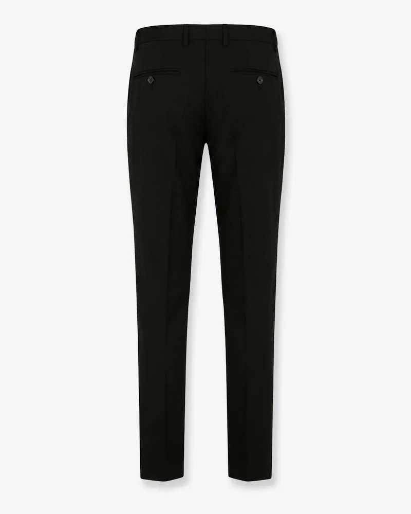 Dolce & Gabbana Men's Trousers Wool-Blend Black Virgin Wool Black