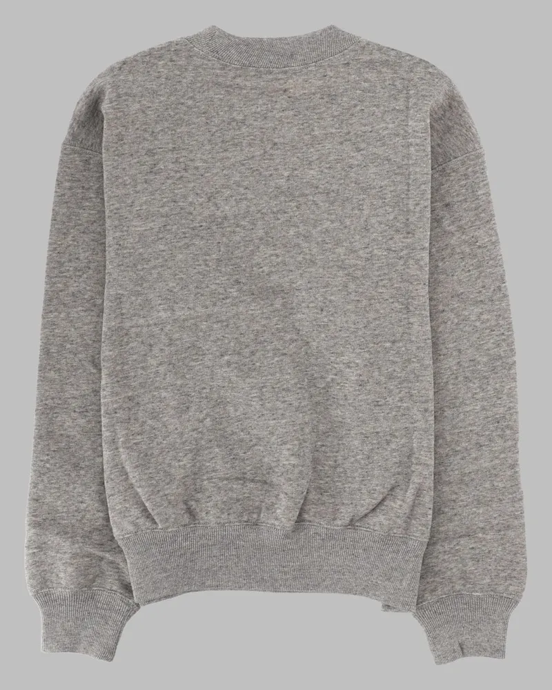 Ralph Lauren Logo-Embroidered Cotton Blend Sweatshirt — Gray Gray