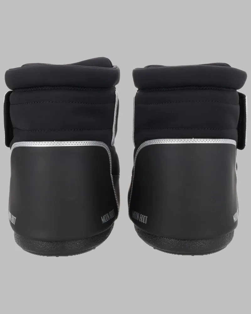 Moon Boot Icon Strap Ankle Boots — Black Black