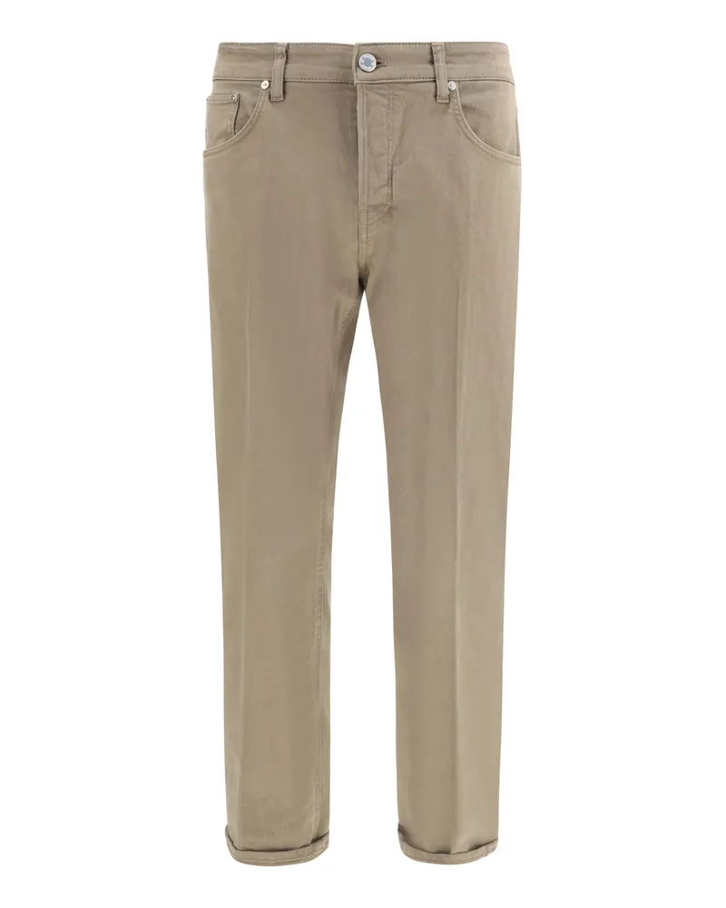 PT TORINO Men's Slim Fit Reggae Jeans Dove Grey Cotton Gray