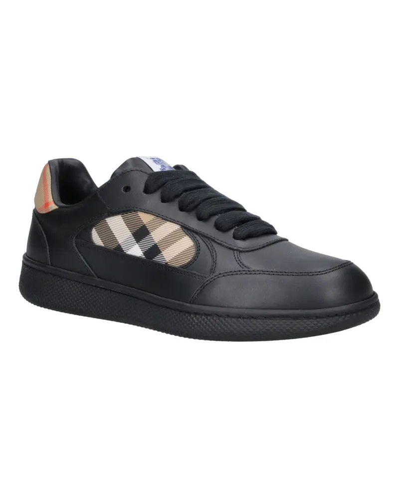 Burberry Men's Sneakers Black Calf Leather Black