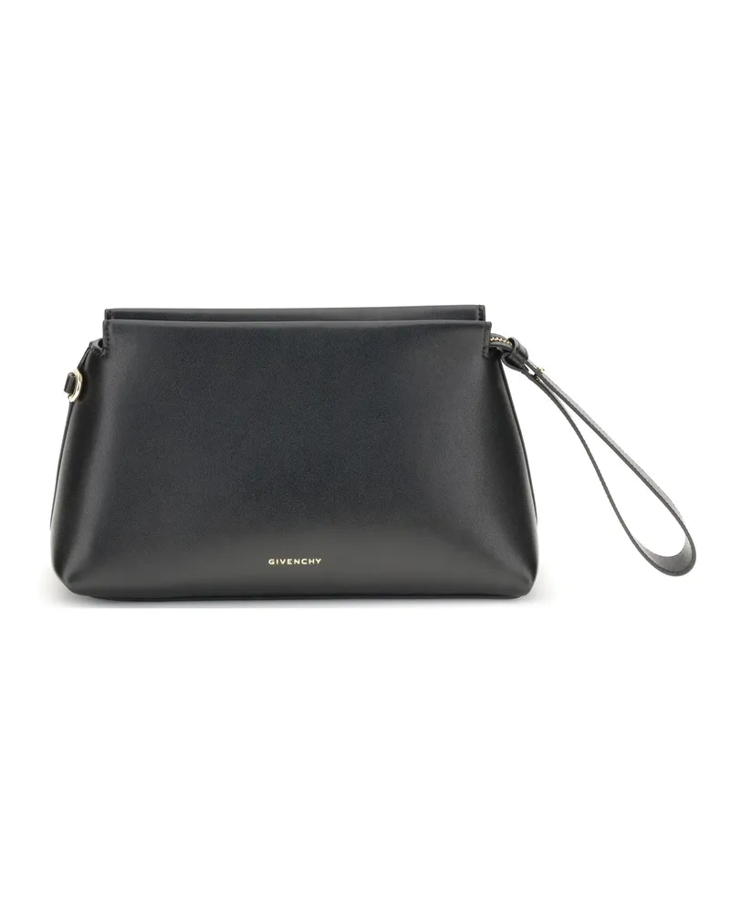 Givenchy Women's Leather Day Pouch Black Calf Make Up Bags Black