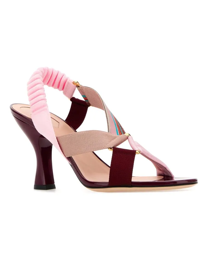 Fendi Women's Multicolor Fabric Colibrã¬ Iconic Sandals Conf+powdpink Laguna Sandali Multicolor