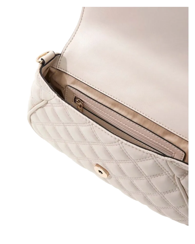 Guess Women's Top Handle Bag Bone Polyurethane - Top-Handle-Bags Beige