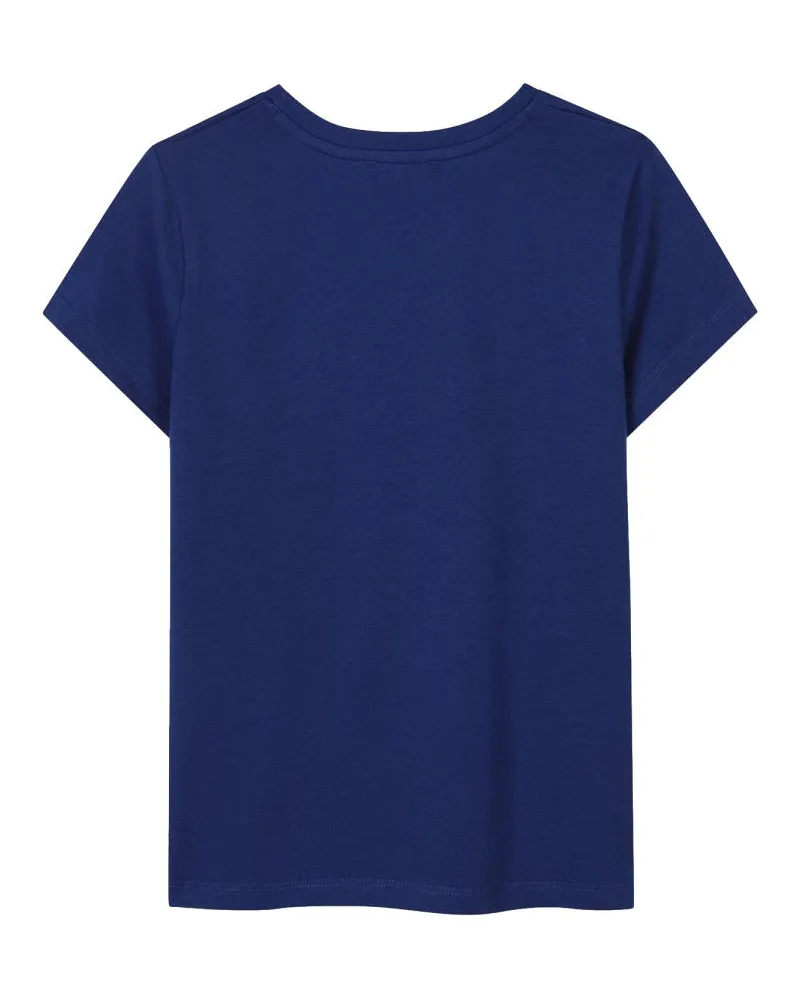 Sonia Rykiel Pure Cotton T-Shirt — Blue Blue